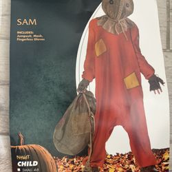 Spirit Halloween Trick r Treat Halloween Costume Kids Size 8-10 with Treat Bag