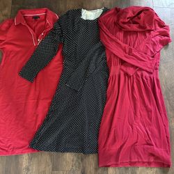 3 SWEATSHIRT Dresses Size Medium (Tommy Hilfiger And Michael Kors)