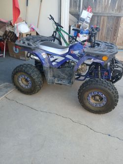 Blue Four Wheeler