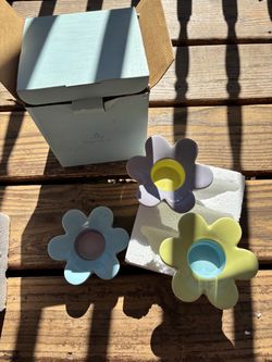 Retired PartyLite Lively Tealight Holder Trio #P8565 (Johnstown Ohio)
