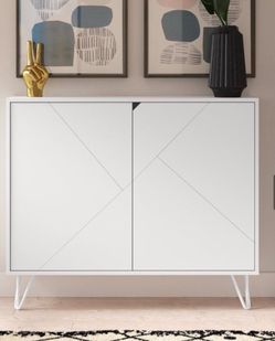 Azerion Accent Cabinet - Color: White