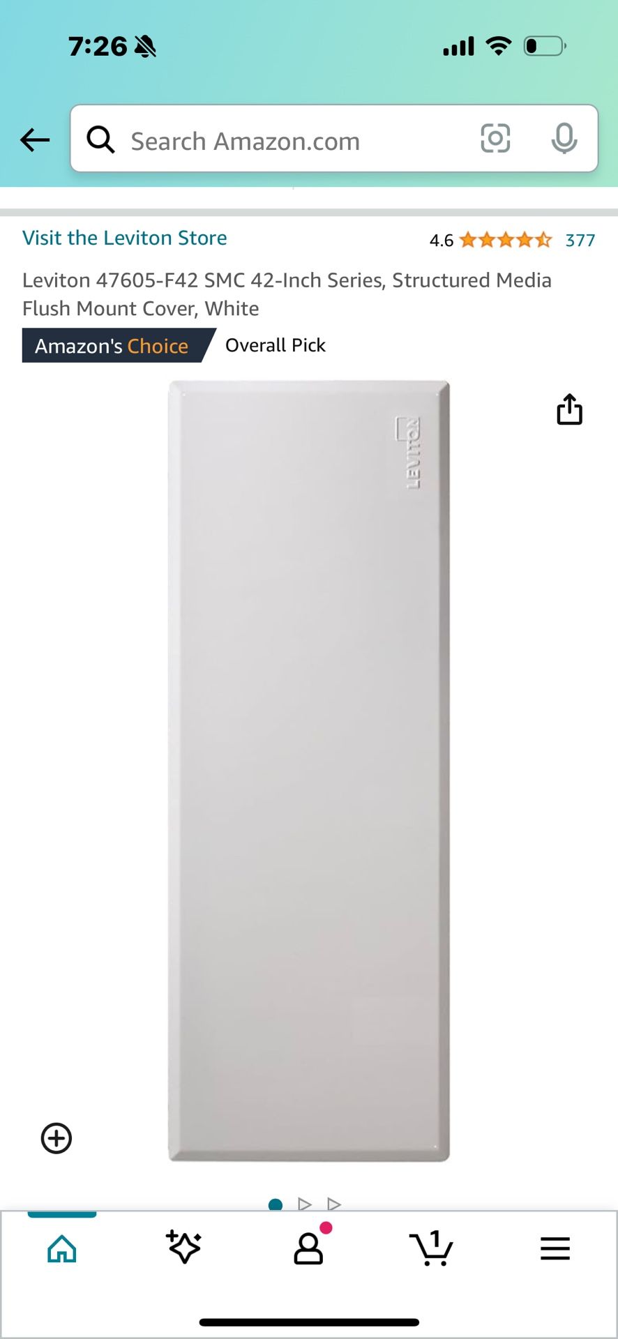 Leviton 42” Flush Mount Cover