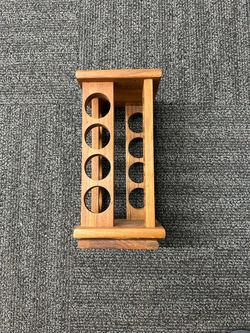 Vintage Kamenstein Drawer Insert Spice Rack, Walnut Wood Brown, 8 Compartments