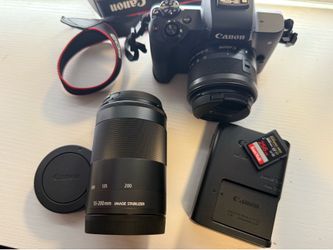 Canon EOS M50 Mark II + 2 Lenses + 256GB SD Card