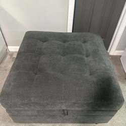 Dark Gray Ottoman With Storage 34&34 