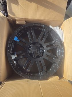 4 brand new still in box Vision 375 WARRIOR Custom Wheel 18x8.5, 25 Offset, 6x135 Bolt Pattern, 87. 1mm Hub Gloss Black Rim -
