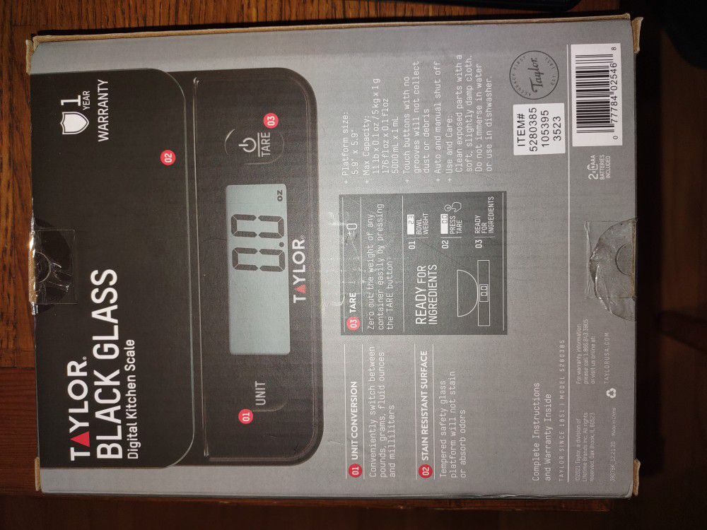 Taylor Kitchen Scale - Model ... BRAND NEW 