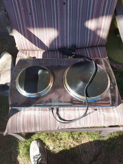 Dual electric portable burner