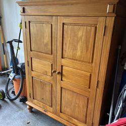 Free - Solid Wood Desk Armoire 