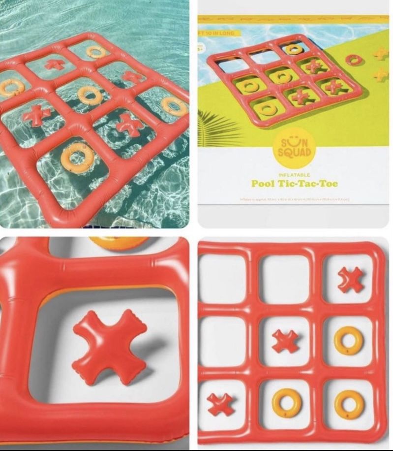 NEW Giant Tic Tac Toe Inflatable Pool Float Game