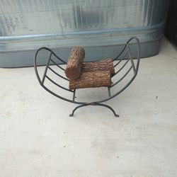 Folding. Wood Holder  Metal.
