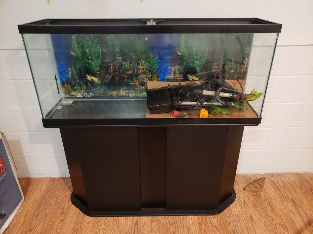 55 Gallon Fish Tank Aquarium and Stand