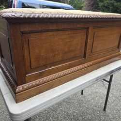 Antique Hope Chest Oak