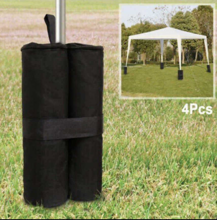 NEW 4PACK Outdoor Weight Bag Set for Pop-Up Canopy Outdoor Garden Party Tent Black