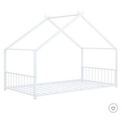 Twin house bed frame 
