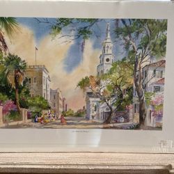 Charleston Watercolor Print By Virginia Fouche Bolton