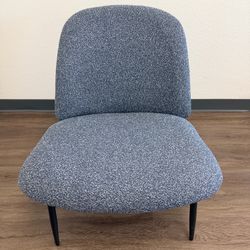 Blue Fabric Accent Chair