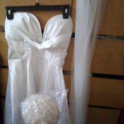 New White Wedding Dress Satin Okay And They Are All 