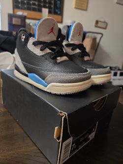 Jordan retro 3 Black/Chile red-neutral Grey 7c