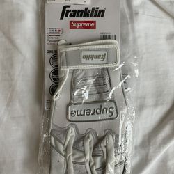 Supreme Franklin CFX Pro Batting Glove White Sz Medium