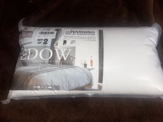 Edow Luxury Polyester Fiber Throw Pillows Set of 2