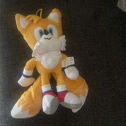 Sonic Plush Doll,The Hedgehog 2 The Movie Knuckles Toy, Shadow Stuffed Animals Plush Pillow, Gift for Kids (Tails)