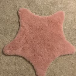 Small Super Soft Rug Pink Star