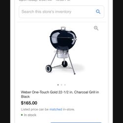 WEBER ONE TOUCH GOLD SERIES with ACCESSORIES  - BRAND NEW 