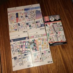 Bundle Of 5 Used Planner Sticker Books 