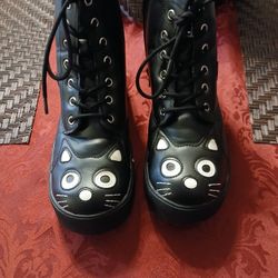TUK Black Kitty Sneaker Boot T.U.K.