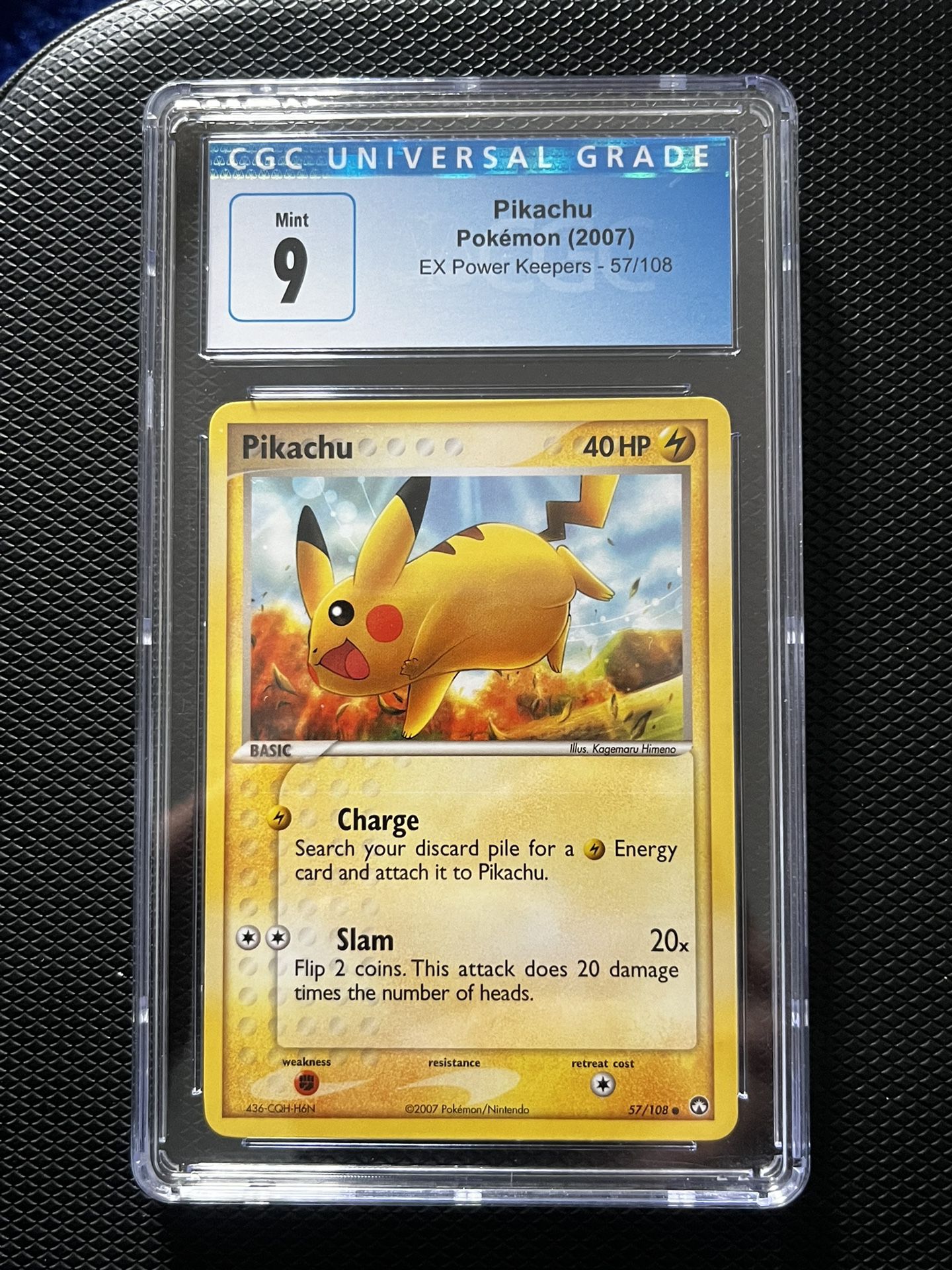 CGC 9 Pikachu From 2007 Ex Power Keepers Set