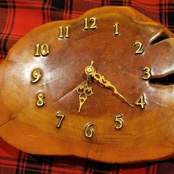 Mid Century Wooded Clock