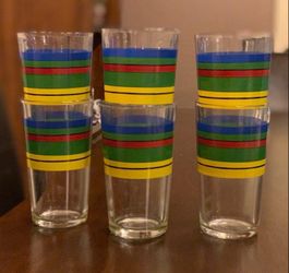 Glass cup set of six