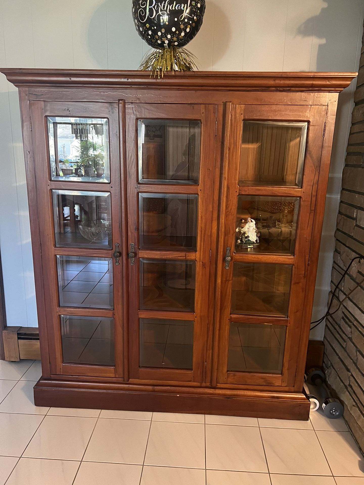 Two Century China Cabinet , Dimensions Are: Height 71, Width 59 And Length 15.