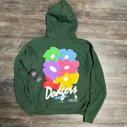 Los Angeles Dodgers '47 Brand Gallery Foundation Hoodie Men's Medium Green NWT