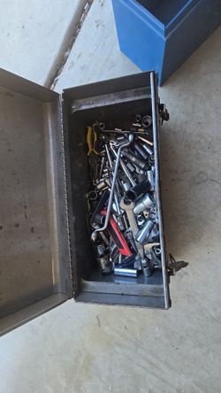 Bulk Socket/Wrench Lot – Deep & Shallow, Extensions, Pliers, Metal Boxes