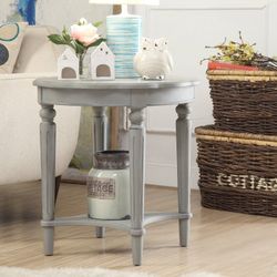 Acme Furniture Fordon End Table Antique Slate - 23.62"L x 23.62"W x 23.86"H