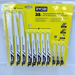 RYOBI Multi-Purpose Reciprocating Saw Blade Set (35-Piece)