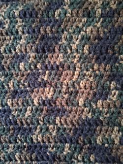 Camo Crochet Blanket