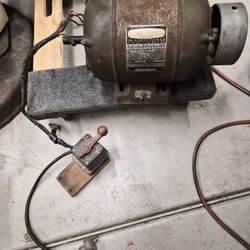 Craftsman electric motor with woodworking shaper pulley on it 3/4 Hp 110volt