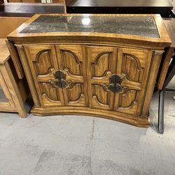 Vintage Marble Bar Cart (in Store)