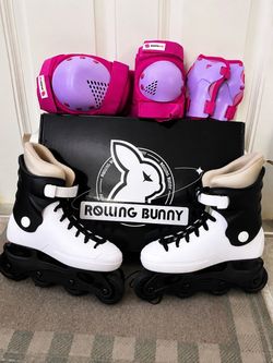 Women’s Inline Skates + Protective Gear Set – Size 7