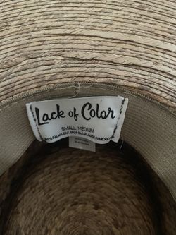 Lack Of Color Straw Hat 