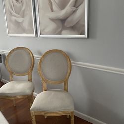 2–Chairs For Sale $80—wood 