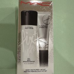 MAC Makeup Prep + Prime 3.4oz & Studio Fix Matte Primer 1.0oz Set