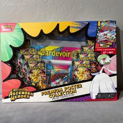 BRAND NEW Pokemon Premium Poster Collection Mega Gardevoir ME Ascended Heroes TCG Box Trading Card