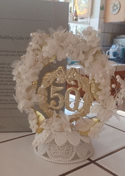 50th Anniversary Cake Topper