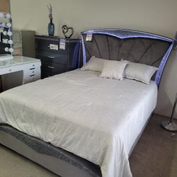 Queen Bed Frame / New/ Financing Available 