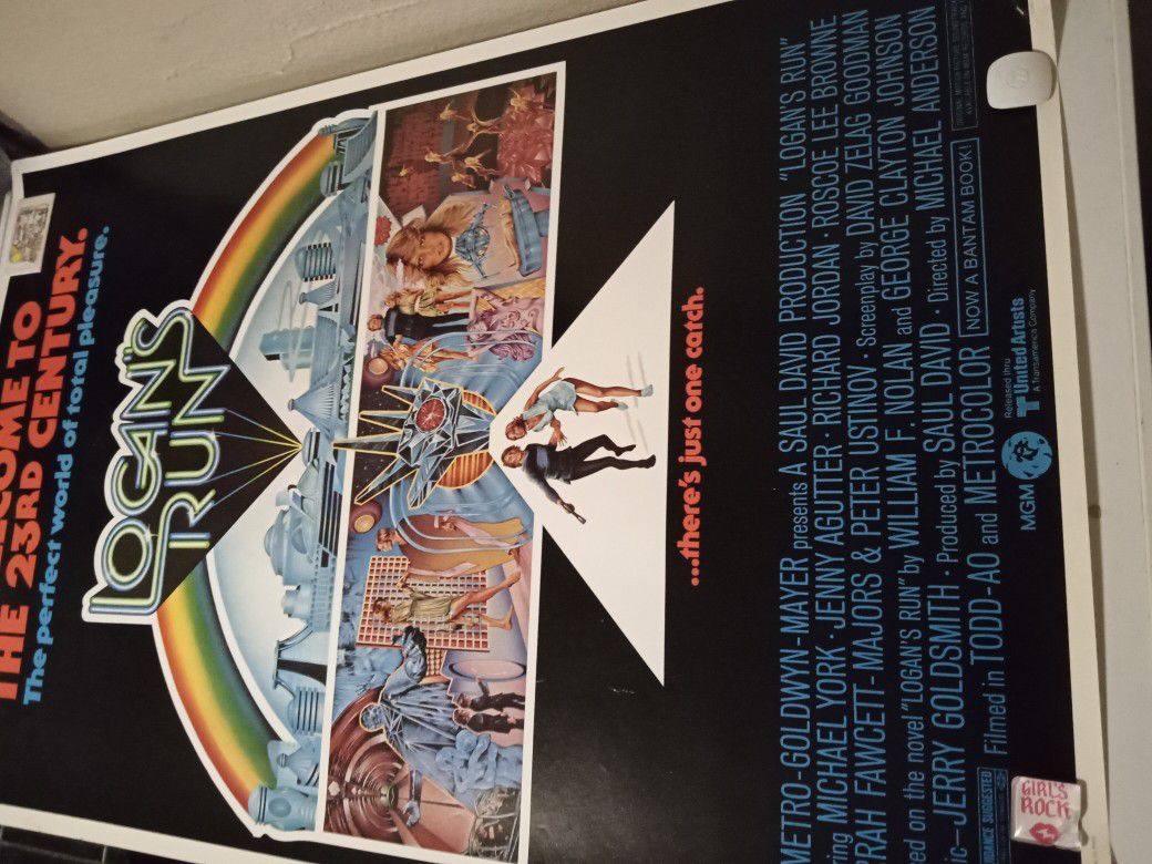 1976 Logan's Run Original Movie Poster