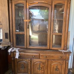Hutch , Two Matching Tables, Queen Post Bed Frame , Small Table